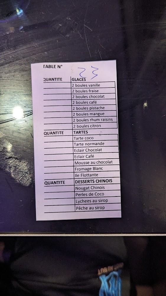 L’orchidée - Menu Image 1